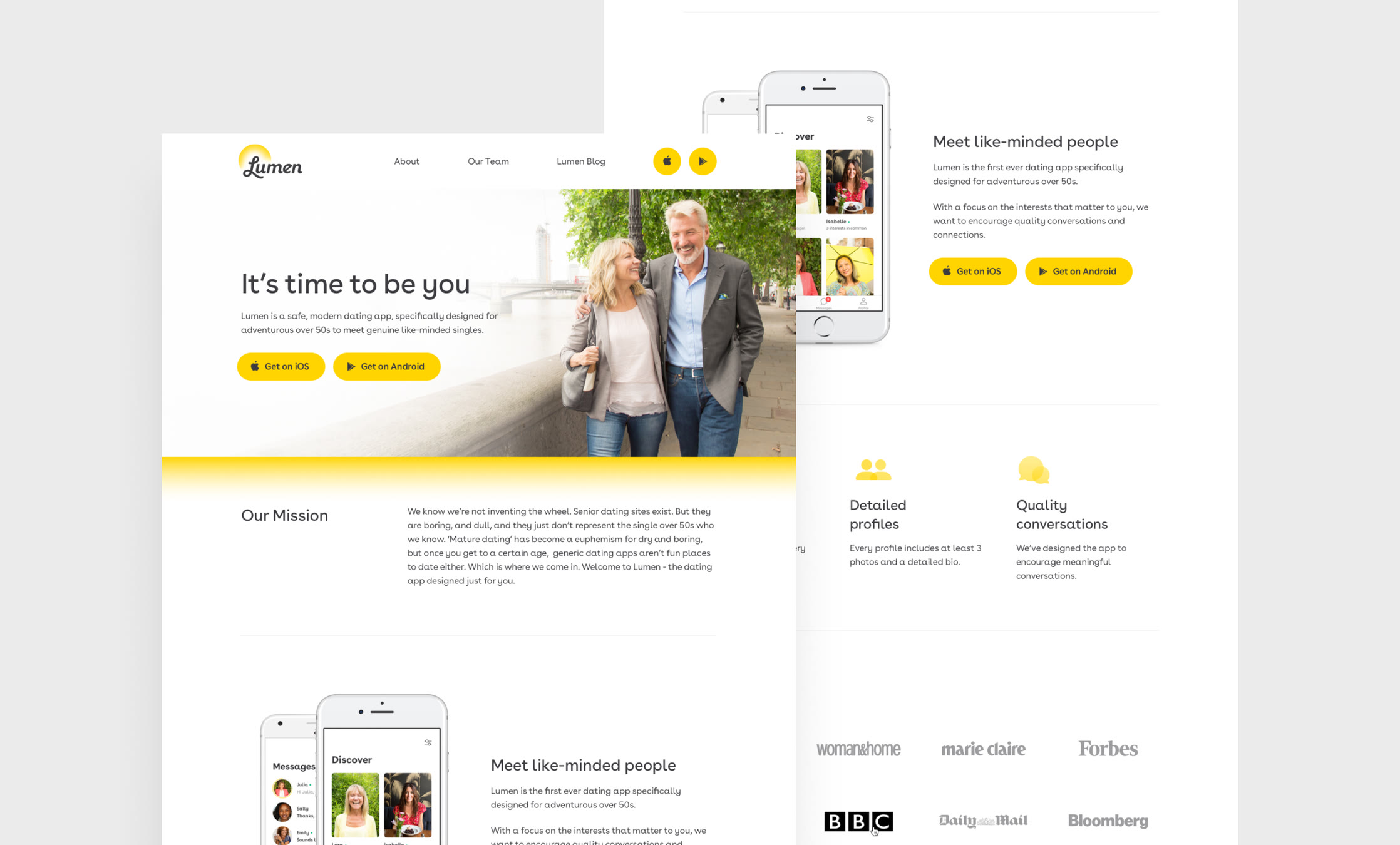 Lumen: Website & Blog Design, screen 1