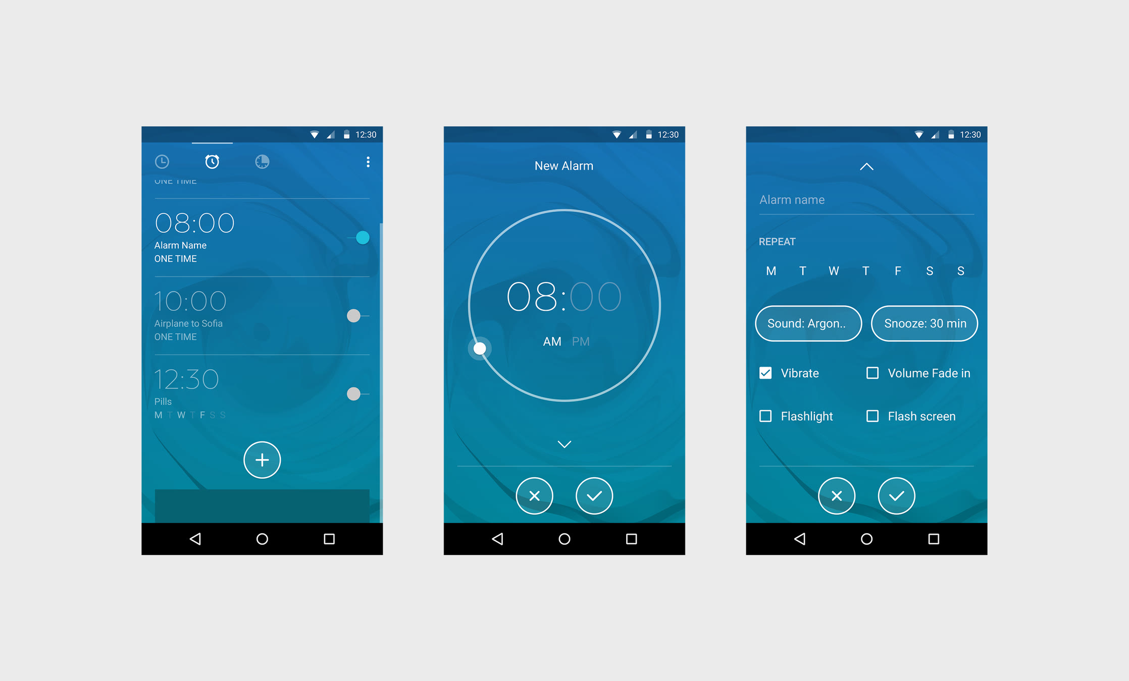 MacroPinch: Next Alarm Android, screen 2