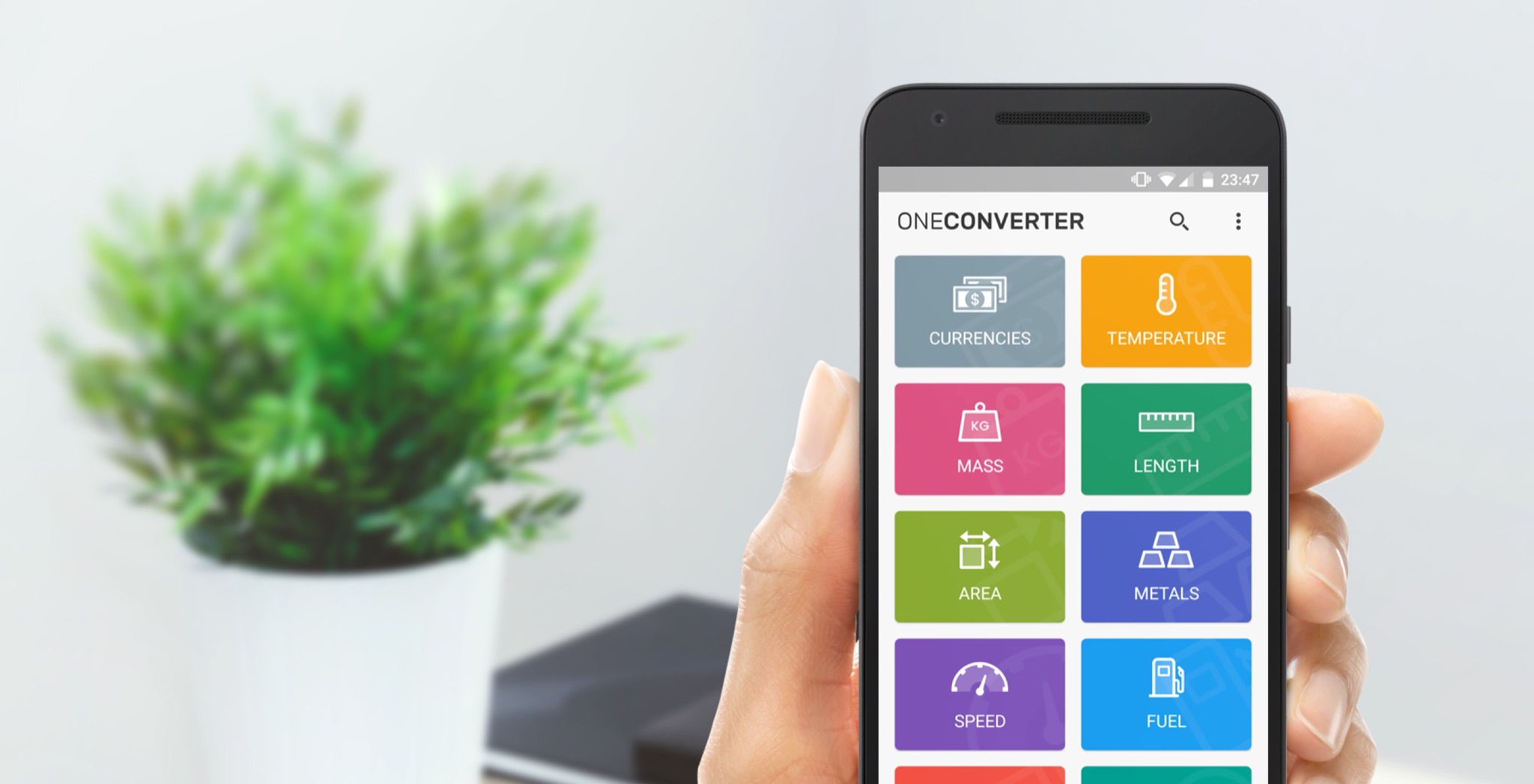 MacroPinch: One Converter Android, screen 1