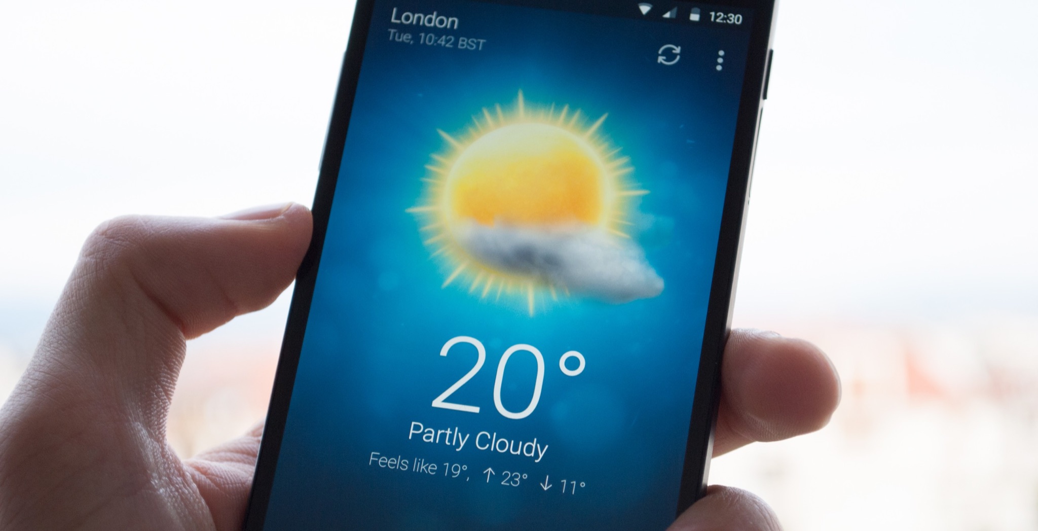 MacroPinch: Weather Android & iOS, screen 1
