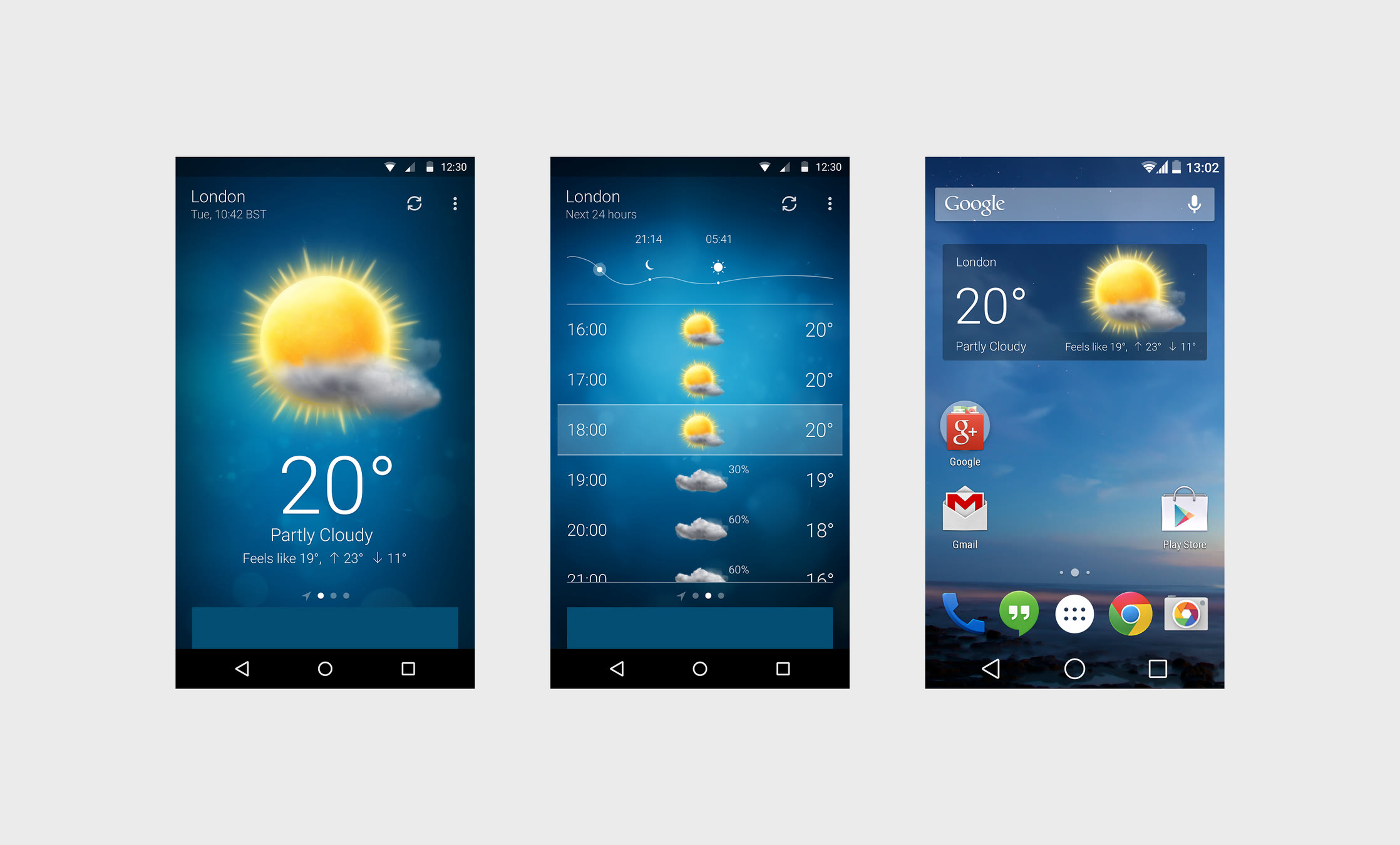 MacroPinch: Weather Android & iOS, screen 2