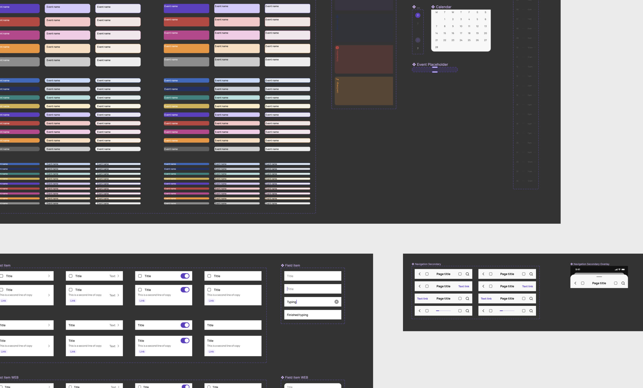Paced: Design system, screen 2