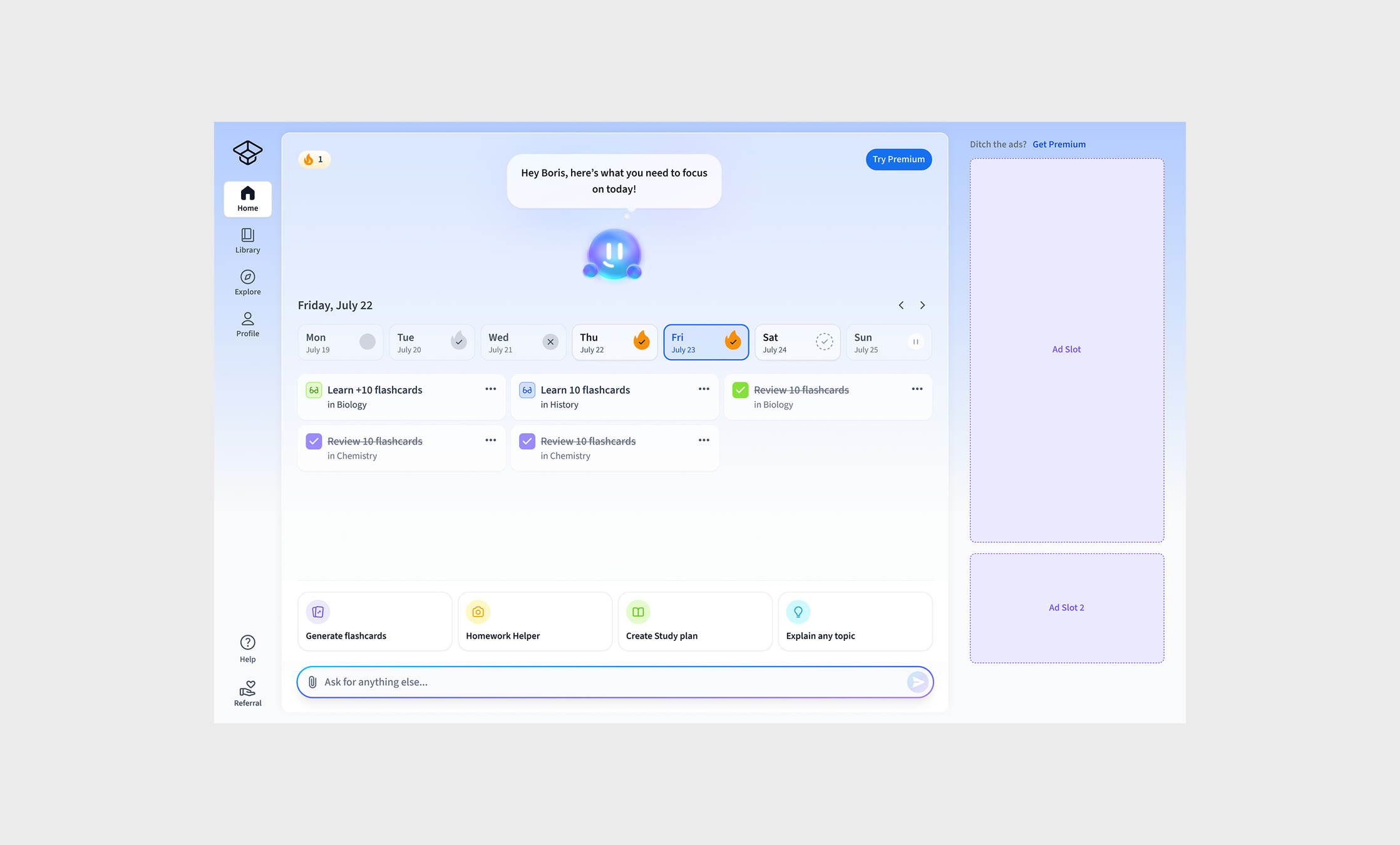 StudySmarter: New Homepage Built Around Progress, screen 1