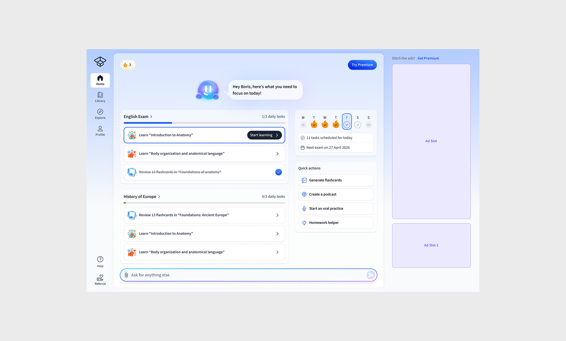 StudySmarter: New Homepage Built Around Progress, screen 2