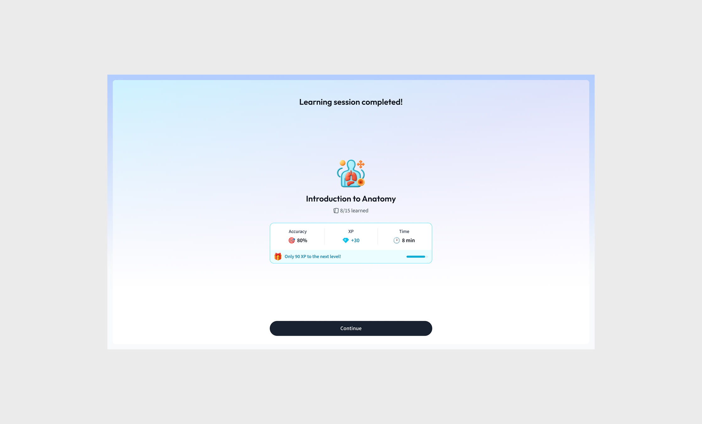 StudySmarter: Post-learning Experience, screen 2