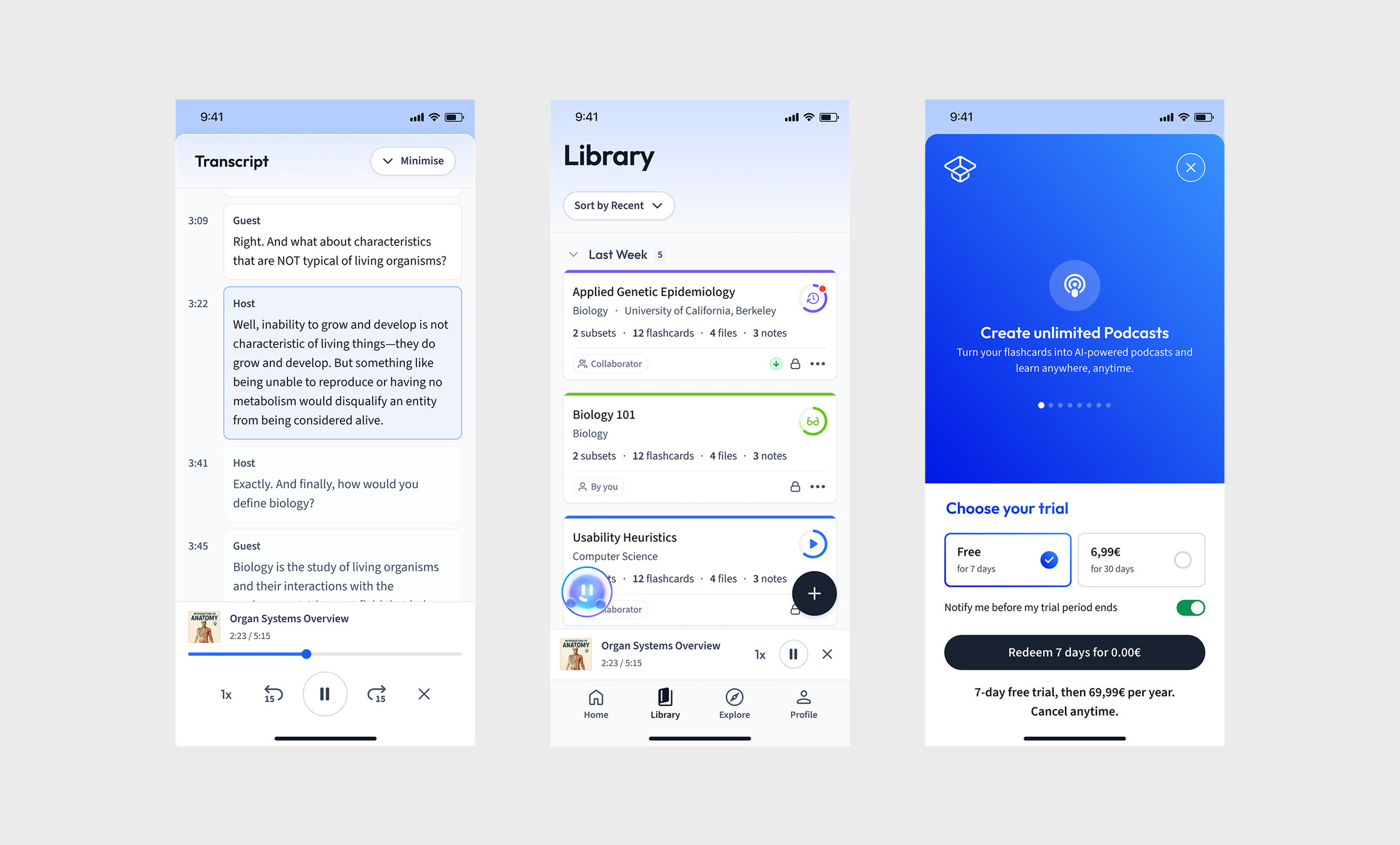 StudySmarter: AI Podcast, screen 3